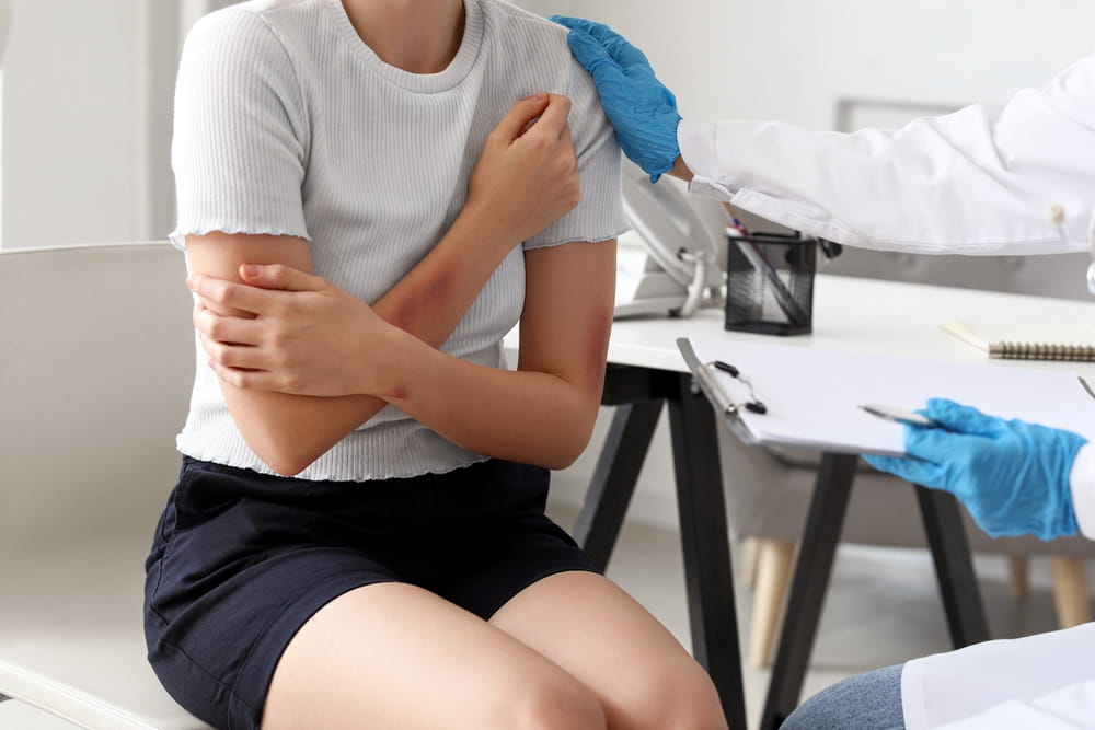 Patient undergoing medical evaluation during a potential Florida medical negligence investigation
